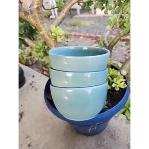 Tabletops Unlimited Espana Lifestyle 6.25" Coupe Cereal Bowl Set 3 Breeze Blue